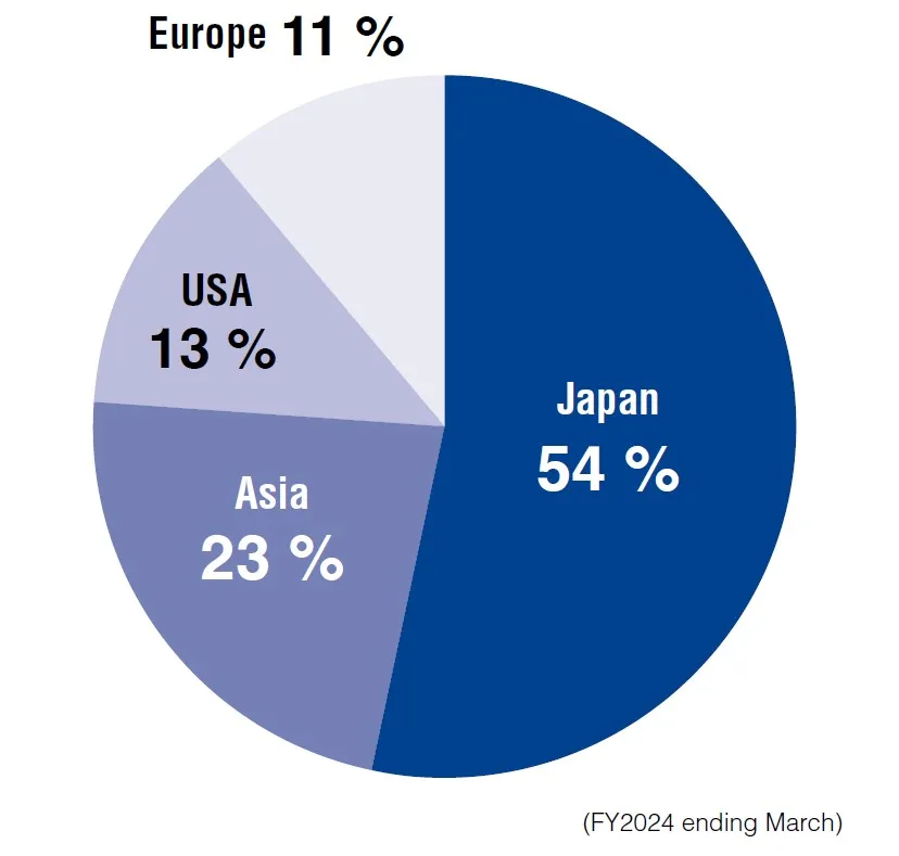 Consolidated Sales Distribution by Region