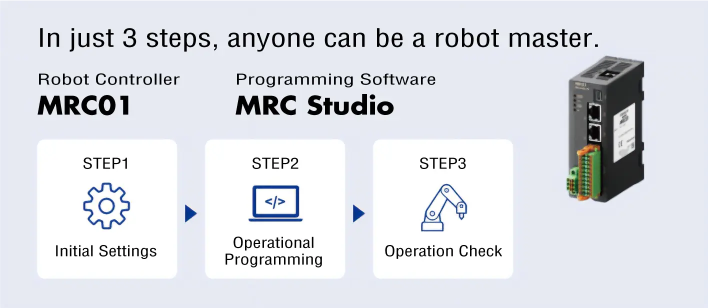 In just 3 steps, anyone can be a robot master.