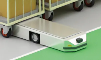 Low floor transportation robot