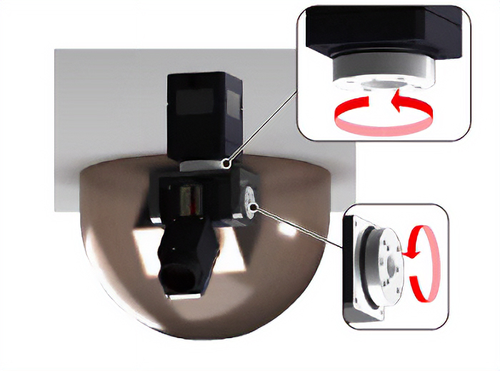 DH Series Application Rotational Axis of Security Cameras