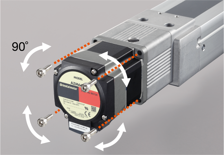 Cable outlet direction can be changed