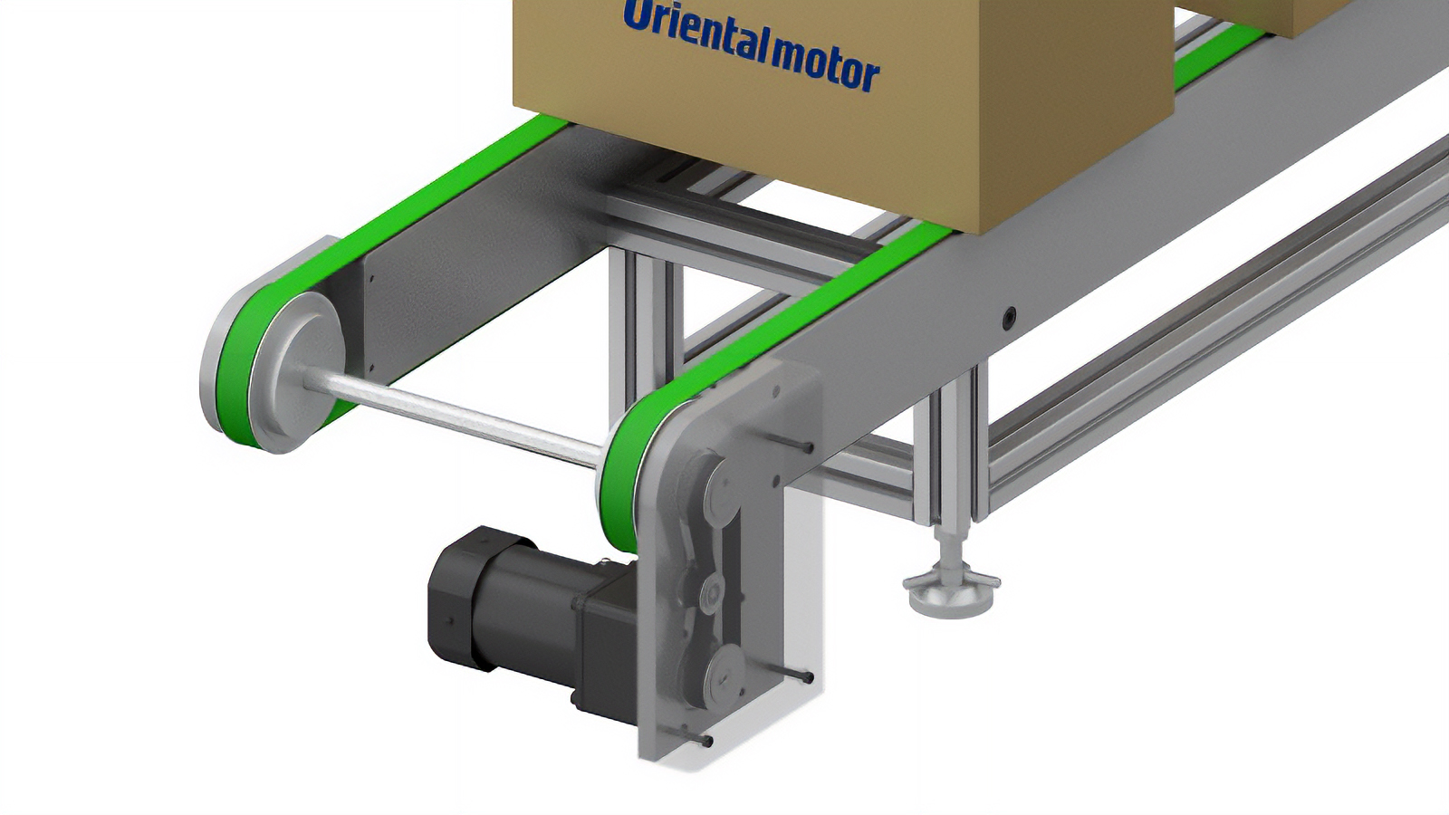 I want to eliminate protrusions and wasteful space on the side of the conveyor