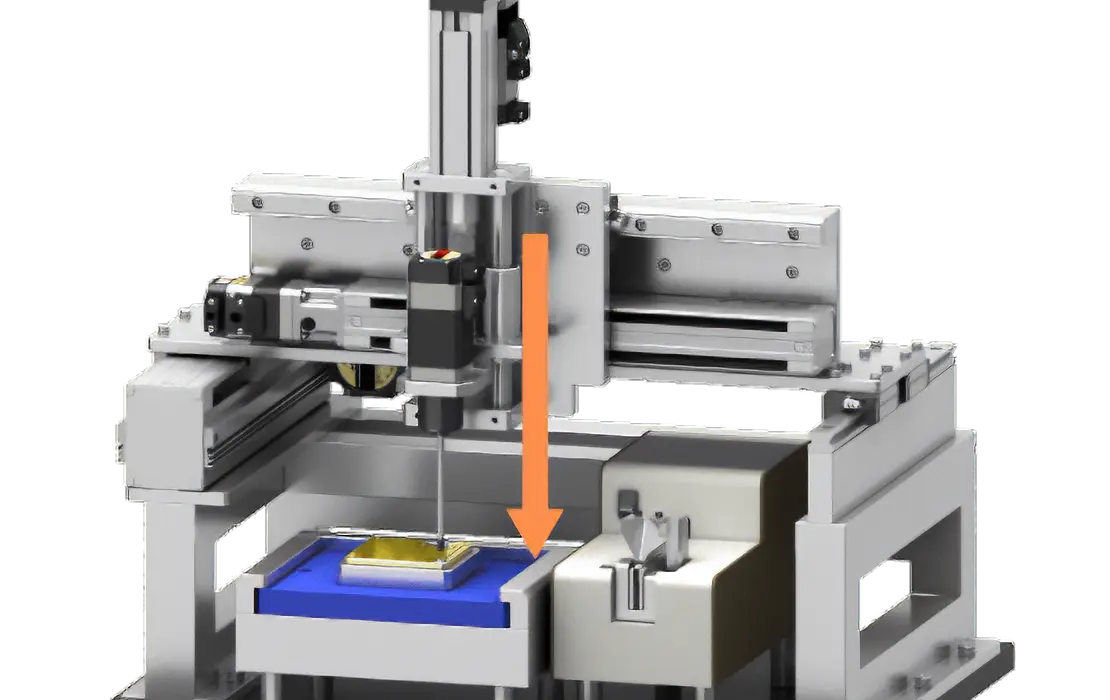 Presses with appropriate force when tightening screws