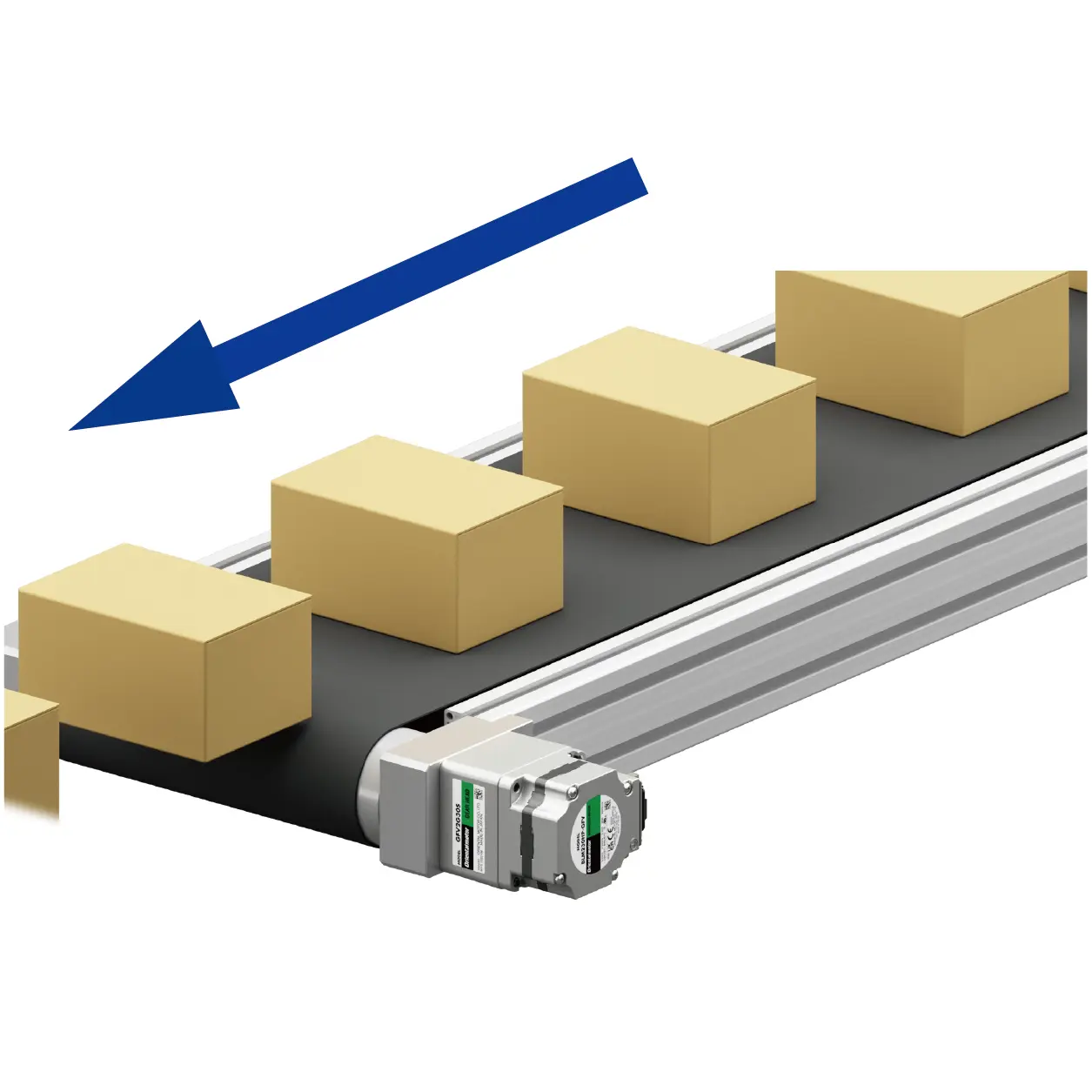 Conveyor With Horizontal Conveyance_With Arrows