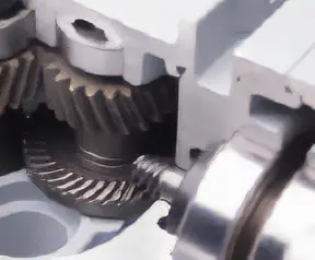 Right-Angle Gearhead Cross Section